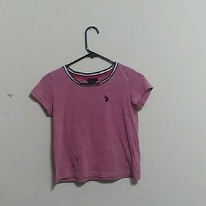 Pink cropped tee shirt